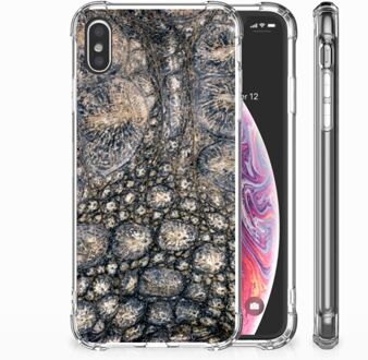 B2Ctelecom iPhone Xs Max  TPU-siliconen Hoesje Krokodillenprint