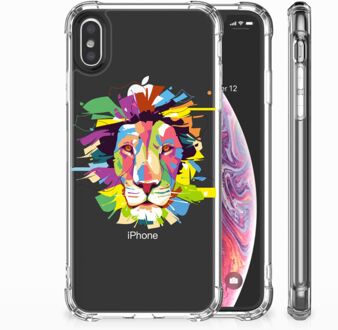 B2Ctelecom iPhone Xs Max  TPU-siliconen Hoesje Lion Color