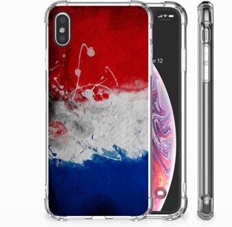 B2Ctelecom iPhone Xs Max  TPU-siliconen Hoesje Nederlandse Vlag