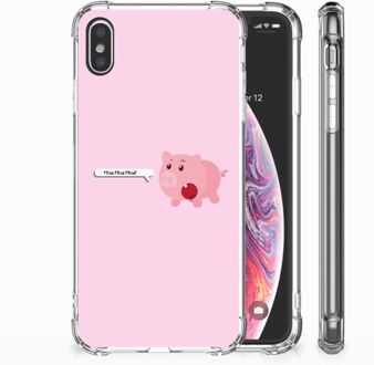 B2Ctelecom iPhone Xs Max  TPU-siliconen Hoesje Pig Mud