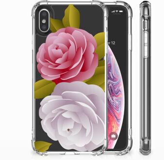 B2Ctelecom iPhone Xs Max  TPU-siliconen Hoesje Roses