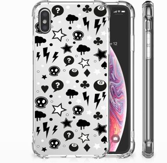 B2Ctelecom iPhone Xs Max  TPU-siliconen Hoesje Silver Punk