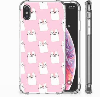 B2Ctelecom iPhone Xs Max  TPU-siliconen Hoesje Sleeping Cats