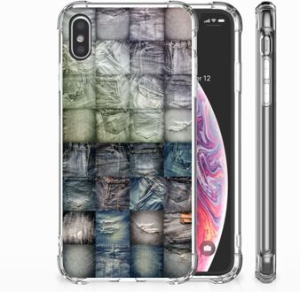 B2Ctelecom iPhone Xs Max  TPU-siliconen Hoesje Spijkerbroeken