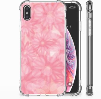 B2Ctelecom iPhone Xs Max  TPU-siliconen Hoesje Spring Flowers