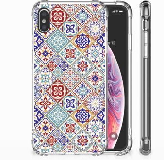 B2Ctelecom iPhone Xs Max  TPU-siliconen Hoesje Tiles Color