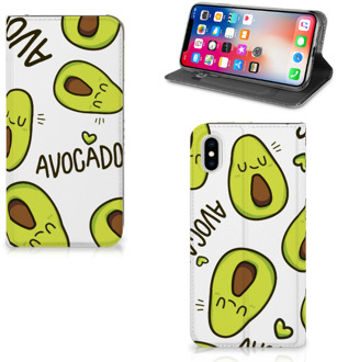 B2Ctelecom iPhone Xs Max Uniek Standcase Hoesje Avocado Singing