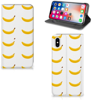 B2Ctelecom iPhone Xs Max Uniek Standcase Hoesje Banana