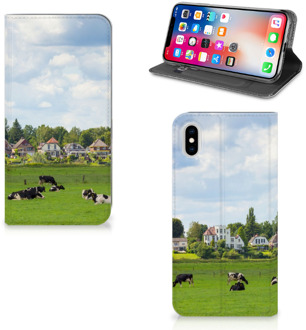 B2Ctelecom iPhone Xs Max Uniek Standcase Hoesje Koeien