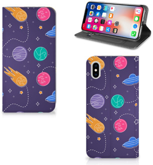 B2Ctelecom iPhone Xs Max Uniek Standcase Hoesje Space