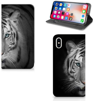 B2Ctelecom iPhone Xs Max Uniek Standcase Hoesje Tijger