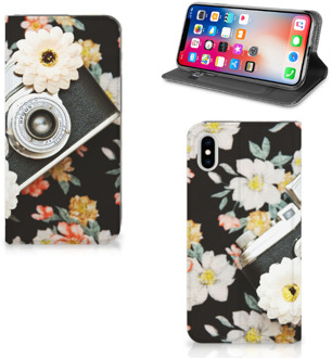 B2Ctelecom iPhone Xs Max Uniek Standcase Hoesje Vintage Camera