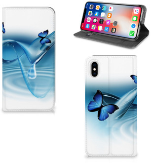 B2Ctelecom iPhone Xs Max Uniek Standcase Hoesje Vlinders