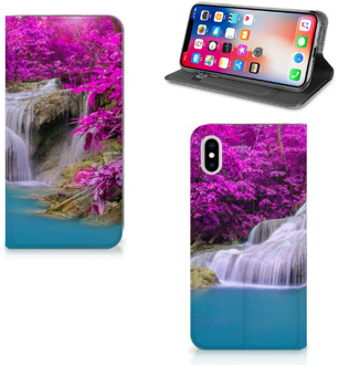 B2Ctelecom iPhone Xs Max Uniek Standcase Hoesje Waterval