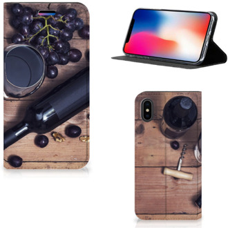 B2Ctelecom iPhone Xs Standcase Hoesje Wijn