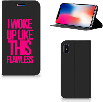 B2Ctelecom iPhone Xs Standcase Hoesje Woke Up