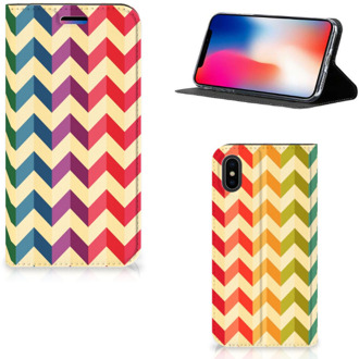 B2Ctelecom iPhone Xs Standcase Hoesje Zigzag Color