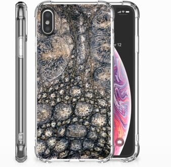 B2Ctelecom iPhone Xs | X/10 Back cover Krokodillenprint