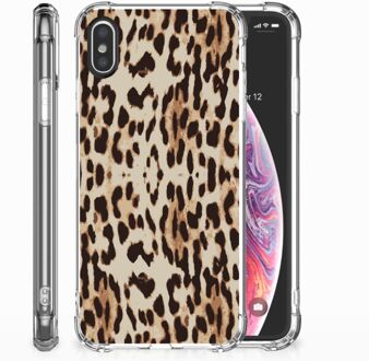 B2Ctelecom iPhone Xs | X/10 Back cover Leopard