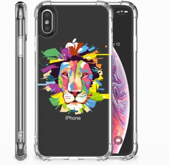 B2Ctelecom iPhone Xs | X/10 Back cover Lion Color