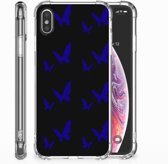 B2Ctelecom iPhone Xs | X/10 Backcase Vlinder Patroon