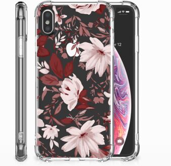 B2Ctelecom iPhone Xs | X/10 Backcase Watercolor Flowers