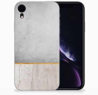 B2Ctelecom iPhoneXR Hoesje Wood Concrete