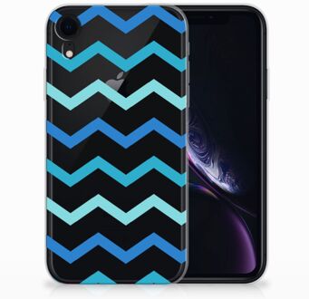 B2Ctelecom iPhoneXR Hoesje Zigzag Blauw