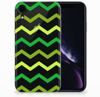 B2Ctelecom iPhoneXR Hoesje Zigzag Groen