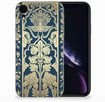 B2Ctelecom iPhoneXR siliconen hoesje Golden Flowers