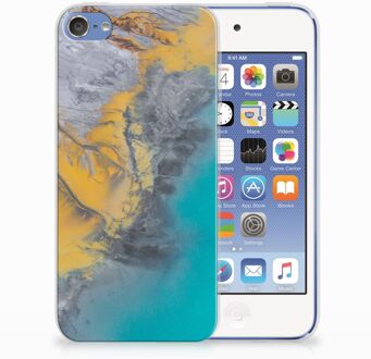 B2Ctelecom iPod Touch 5 | 6 TPU Hoesje Design Marble Blue Gold