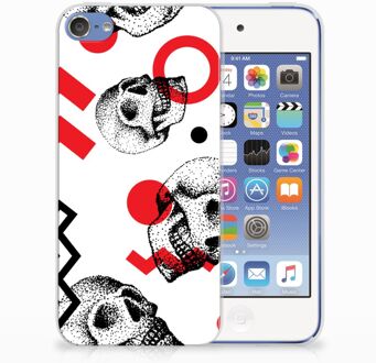 B2Ctelecom iPod Touch 5 | 6 TPU Hoesje Design Skull Red