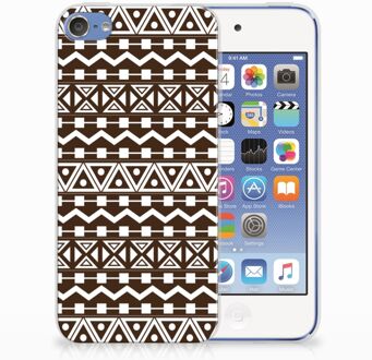 B2Ctelecom iPod Touch 5 | 6 Uniek TPU Hoesje Aztec Brown