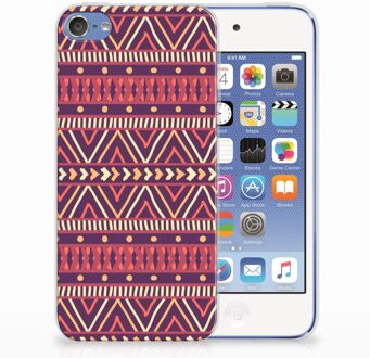 B2Ctelecom iPod Touch 5 | 6 Uniek TPU Hoesje Aztec Purple