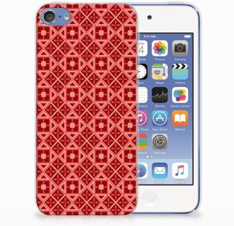 B2Ctelecom iPod Touch 5 | 6 Uniek TPU Hoesje Batik Red