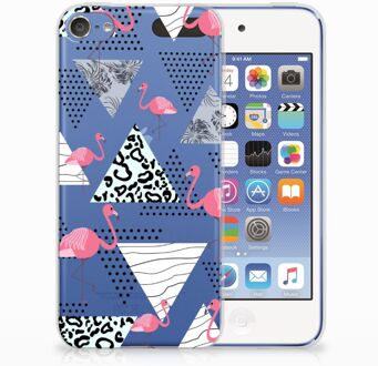 B2Ctelecom iPod Touch 5 | 6 Uniek TPU Hoesje Flamingo Triangle