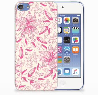 B2Ctelecom iPod Touch 5 | 6 Uniek TPU Hoesje Pink Flowers