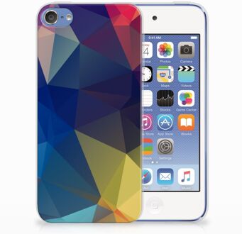 B2Ctelecom iPod Touch 5 | 6 Uniek TPU Hoesje Polygon Dark