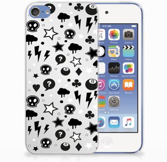 B2Ctelecom iPod Touch 5 | 6 Uniek TPU Hoesje Silver Punk