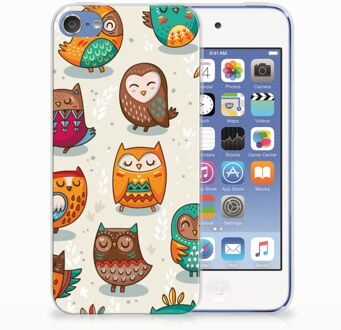 B2Ctelecom iPod Touch 5 | 6 Uniek TPU Hoesje Vrolijke Uilen