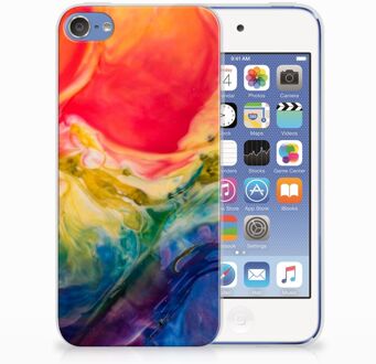 B2Ctelecom iPod Touch 5 | 6 Uniek TPU Hoesje Watercolor Dark