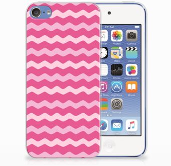 B2Ctelecom iPod Touch 5 | 6 Uniek TPU Hoesje Waves Pink