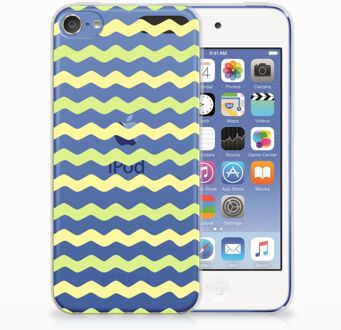 B2Ctelecom iPod Touch 5 | 6 Uniek TPU Hoesje Waves Yellow