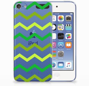 B2Ctelecom iPod Touch 5 | 6 Uniek TPU Hoesje Zigzag Groen