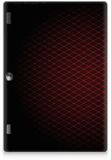 B2Ctelecom Lenovo Tab 10 Uniek Design TPU Hoesje Geruit Rood