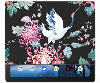 B2Ctelecom Lenovo Tab E10 Back Case Bird Flowers