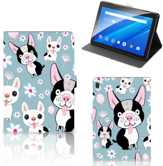 B2Ctelecom Lenovo Tab E10 Flip Case Hondjes