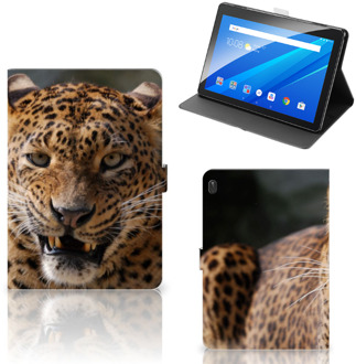 B2Ctelecom Lenovo Tab E10 Flip Case Luipaard