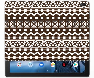 B2Ctelecom Lenovo Tab E10 Hippe Hoes Aztec Bruin