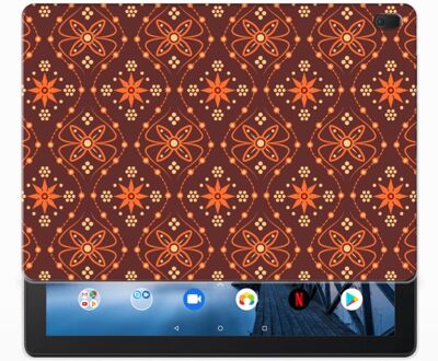 B2Ctelecom Lenovo Tab E10 Hippe Hoes Batik Brown